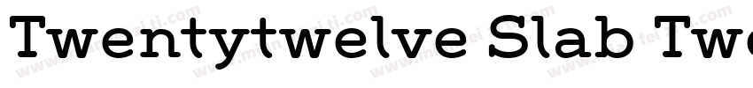 Twentytwelve Slab TwentytwelveSlab字体转换